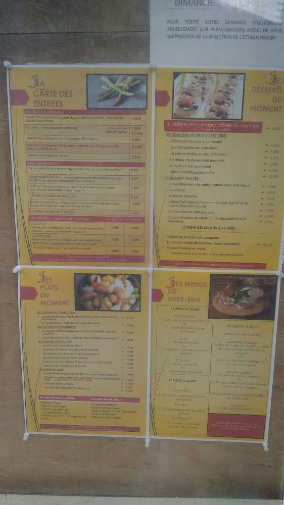 Auberge du Lac - Menu Image 2